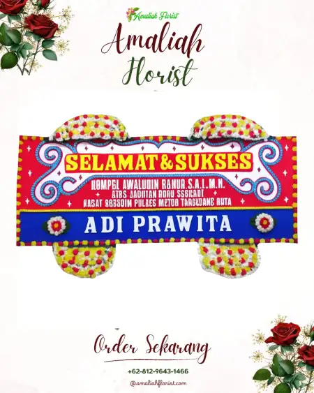 Papan Bunga Ucapan Selamat Pasarkliwon
